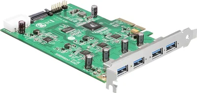 Produktbild von Delock PCI Express Card x4 > 4 x External - USB-Adapter