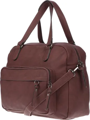Produktbild von Große Damen Tasche Schultertasche Umhängetasche Shopper  Optik Bag  Bordeaux