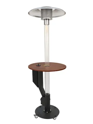 Produktbild von Flamesa® Solaro Pellet Feuertisch 220 cm für Terrasse & Garten | Terrassenheizer für den Außenbereich