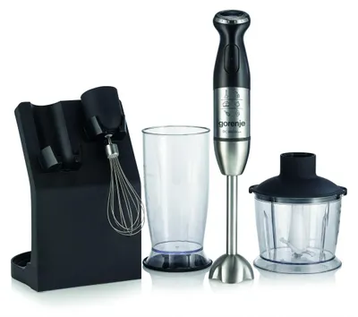 Immagine prodotto di Gorenje | HBC807QB | 800 W | Frullatore | Frullatore manuale | Velocità variabile | Tritatutto | Nero