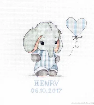 Zdjęcie produktu dla Zestaw do haftu krzyżykowego Luca-S "Chłopczyk", schemat z liczeniem, 14x16,5 cm
