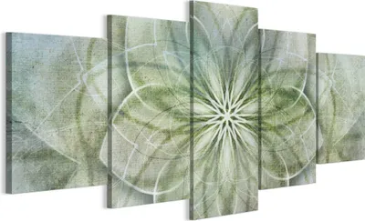 Produktbild von LUMASOUL Leinwand Bilder 100x50 cm, Leinwandbild Boho Motiv, Wandbilder Holzrahmen und Webstuhl Wohnzimmer und Schlafzimmer, 5 teilig