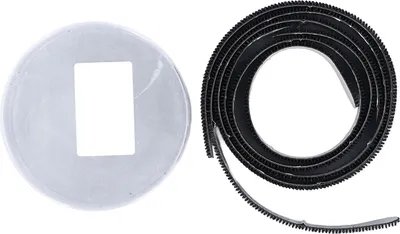 Produktbild von 3 Stück Tennisschläger-Kopfrahmen-Schutzband, Nylon, selbstklebender Klettverschluss, Schlägerschutz für Schläger, Schwarz