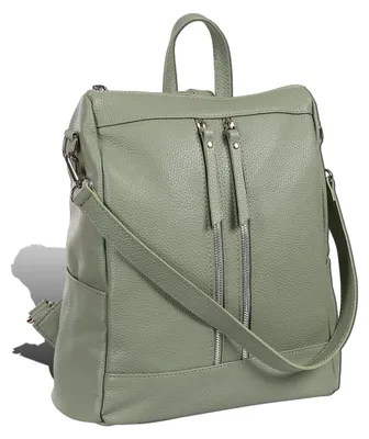 Produktbild von Toscanto Damen Cityrucksack Leder Rucksack hellgrün D2ORT100RL