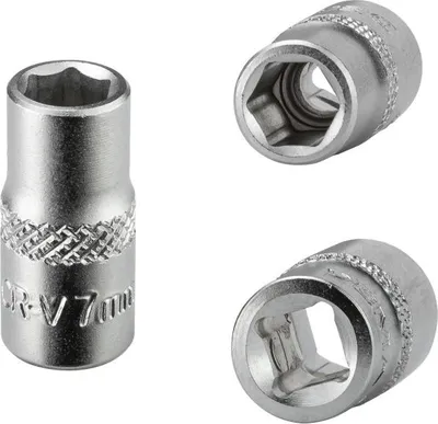 Immagine prodotto di Bussola esagonale 7 mm 6 bordo 1/4" corto (CR-V)