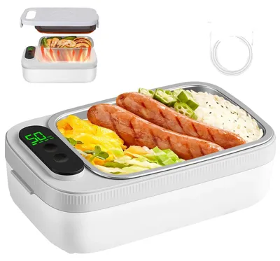 Obrázek produktu pro Elektrická krabička na oběd, přenosný design, rychlé ohřívání, BÍLÁ