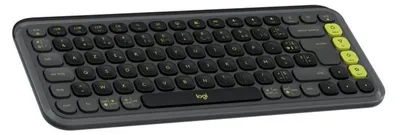 Produktbild von Logitech POP ICON KEYS, Mini, Kabellos, Bluetooth, Scherenschalter, AZERTY, Graphit