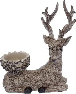 Obrázok produktu pre Teelichthalter Hirsch - ca, 14 x 8 x 18 cm
