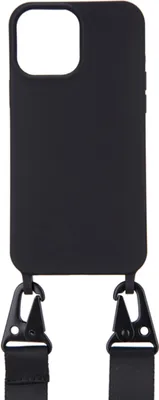 Produktbild von Eko, iPhone 12 Pro Max Hülle mit Karabinerhaken und Kordel, Schwarz