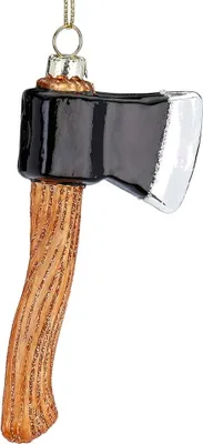Produktbild von Christbaumschmuck Glas Holzaxt 12cm braun