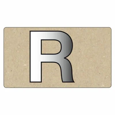 Produktbild von Spiegelornamente Grobuchstabe R