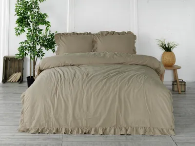 Produktbild von Baumwollbettwäsche OXFORDTAN/220X200(P) STONEWASHED