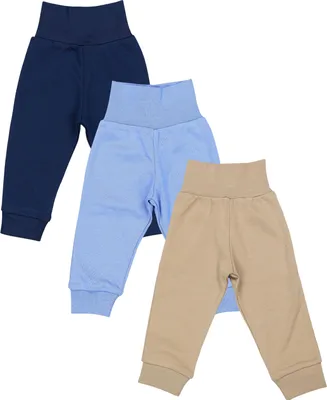 Produktbild von TupTam Baby Jungen Lange Pumphose 3er Pack, Farbe: Beige / Jeansblau / Dunkelblau, Größe: 68