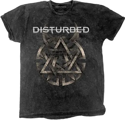 Produktbild von Disturbed T-shirt XXL Riveted Dip-Dye Grau