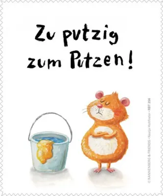 Produktbild von Reinigungstuch Hamster putzig, Microfasertuch Reinigungstücher Brillenputztücher