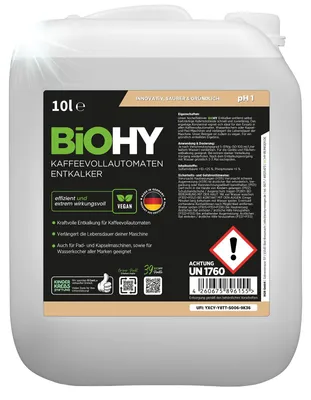 Produktbild von AUSLAUF! BiOHY Kaffeevollautomaten Entkalker 10L 10003015010