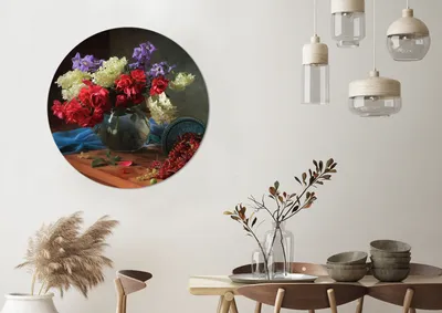 Produktbild von MuchoWow® - Tapetenkreis - Wandbild rund - Schlafzimmerdekoration - Wanddeko - runde Tapete - Kunst für zu Hause