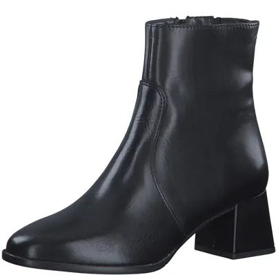 Productafbeelding van Tamaris Chelsea boots, leren blokhak; DONKERBRUIN/bruin; maat 37 EU