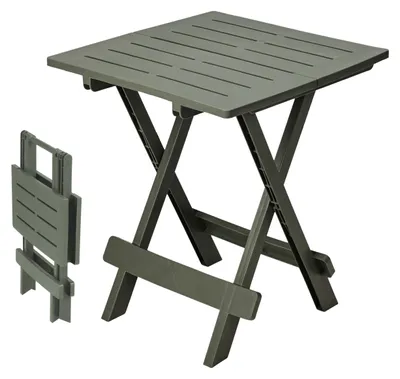 Produktbild von Kunstoff Klapptisch ADIGE 45 x 43 cm - wald grün - Garten Beistelltisch klappbar