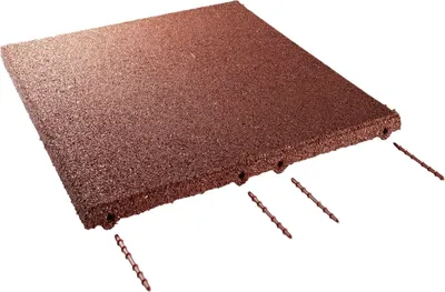 Produktbild von Fallschutzplatte 50 x 50 x 3 cm oxydrot