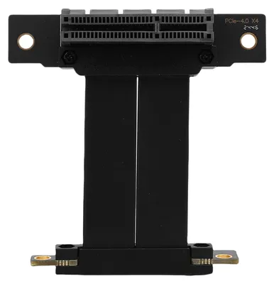 Zdjęcie produktu dla Przedłużacz PCIe 4.0 4x, szybki, 64-pinowy, elastyczny kabel do kart graficznych, do obudów komputerowych, 5 cm / 2 cale
