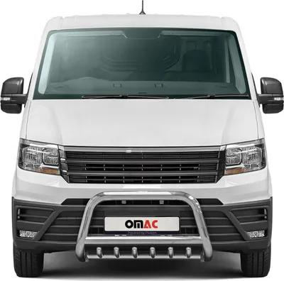 Obrázek produktu pro Ochranná lišta předního nárazníku pro VW Crafter 2017-2025 s ocelí ABE stříbrná