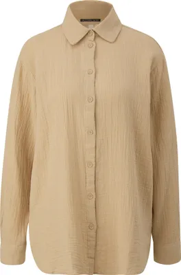 Produktbild von s.Oliver 2148915.8170.32, Bluse, Erwachsener, Weiblich, Beige, Langärmlig, Komfortpassform