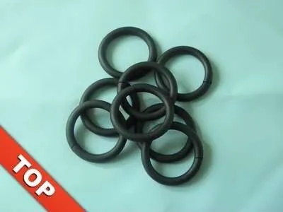 Produktbild von 14 Stück Duschringe Duschvorhangringe Farbe schwarz