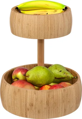 Produktbild von 5Five ObstschaleBali XL - Bambusholz - D29 x H35 cm - braun