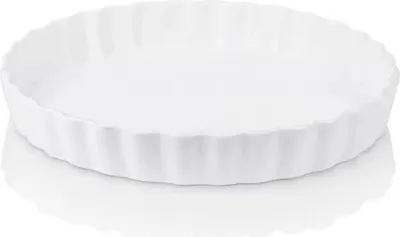 Immagine prodotto di AdroitGoods Ventina casseruola in Vetroceramica - 1200 ml - Bianco - Adatto al forno e al microonde - Lavabile in lavastoviglie - Piatto da portata rotondo