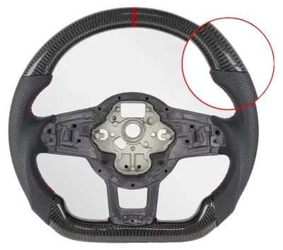 Image de Volant, matériaux en cuir et en fibre de carbone, ajustement précis, fibre de carbone
