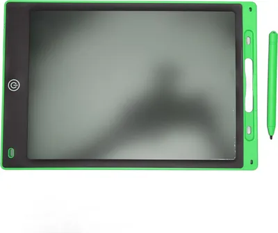 Imagen del producto de Tableta de escritura LCD de 10 pulgadas, reutilizable, borrable, pizarra electrónica para niños y bebés, con degradado de color, color verde