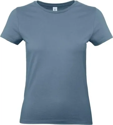 Produktbild von Damen-T-Shirt, Kurzarm - B&C #E190/W - stone blue - Größe XL