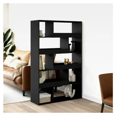 Produktbild von Bücherregal, Schwarz, 100 x 33 x 156,5 cm, Holzwerkstoff