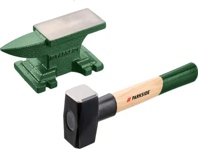 Produktbild von PARKSIDE® Schmiede-Amboss / Schmiede-Amboss-Set (3 kg mit Fäustelhammer)