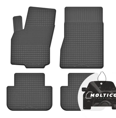 Imagen del producto de Juego de alfombrillas de goma con borde, aptas para todo tipo de clima, para Renault Megane II (2002-2009)