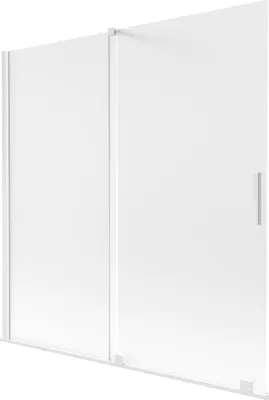 Produktbild von Mexen Velar Badewannenabtrennung 2-flügelig verschiebbar 160 x 150 cm, matt, weiß - 896-160-000-31-20