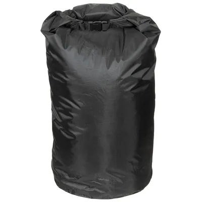 A black transport bag shown against a white background.