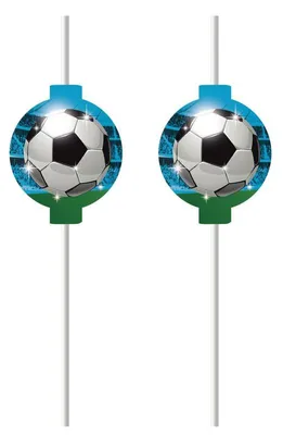 Immagine prodotto di 4 cannucce da calcio per tifosi di calcio