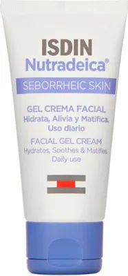 A product shot of a tube of facial gel cream.