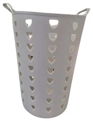 Produktbild von Flexibler Waschekorb - beige - 60 Liter - Kunststoff - 47 x 50 cm