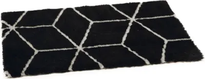 Produktbild von Beeztees Eco Drybed Qub - Hundebett - Bench - Schwarz/Grau - 109x69 cm