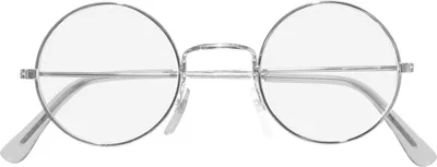 Produktbild von Brille Silber Metallic - Nostalgie Santa Brille