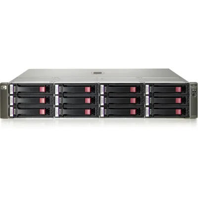 Produktbild von HPE P2000 G3 10GbE iSCSI MSA Dual Controller SFF, 0 TB, Serial Attached SCSI (SAS), 2.5", 18,4 kg, Rack (2U)