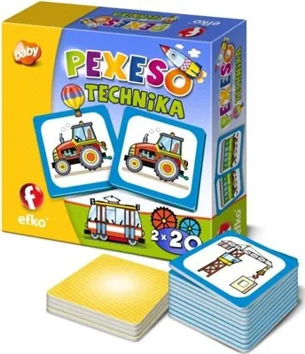 Obrázek produktu pro Dětské pexeso Technika BABY - 20 dvojic EFKO 54677