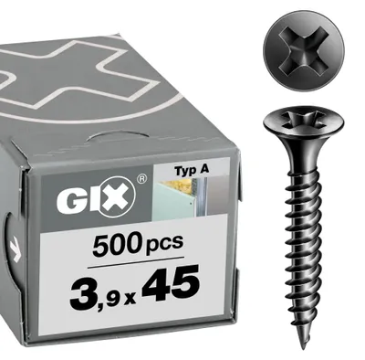 Obrázok produktu pre GIX-A skrutky na rýchlu montáž - 3,9 x 45 mm, 500 kusov