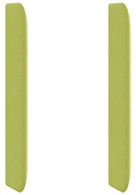 Image de vidaXL Tête de lit, couleur gris, tissu