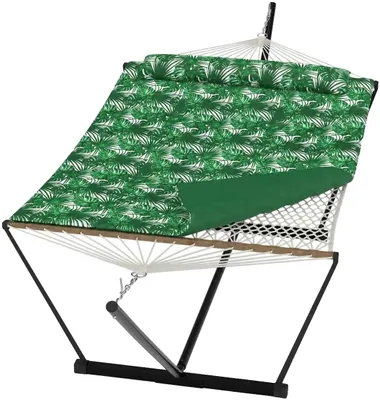 Image de Hamac, structure en acier réglable, portable avec sac de transport, couleur verte