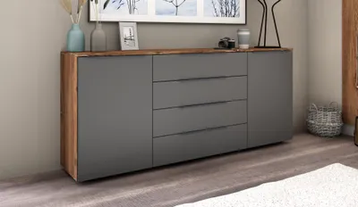 Produktbild von Kommode "Tom" 166cm vintage-eiche-graphit