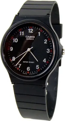 Image de Casio Collection Montre analogique Bracelet Résine Noir MQ-24-1BLLGF